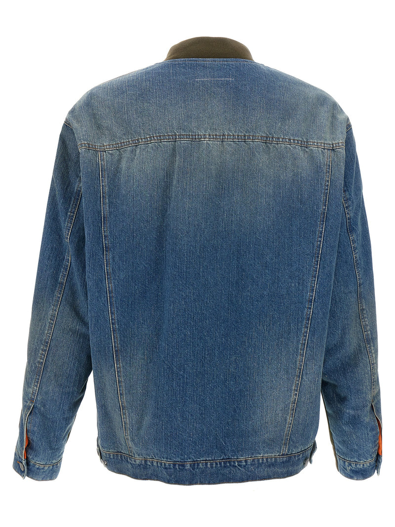 Mm6 Maison Margiela Mm6 Maison Margiela Bimaterial Bomber Jacket