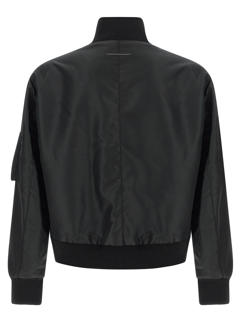 Mm6 Maison Margiela White Stitch Line Bomber Jacket | Urbalenti | Urbale... | Urbalenti™ NYC