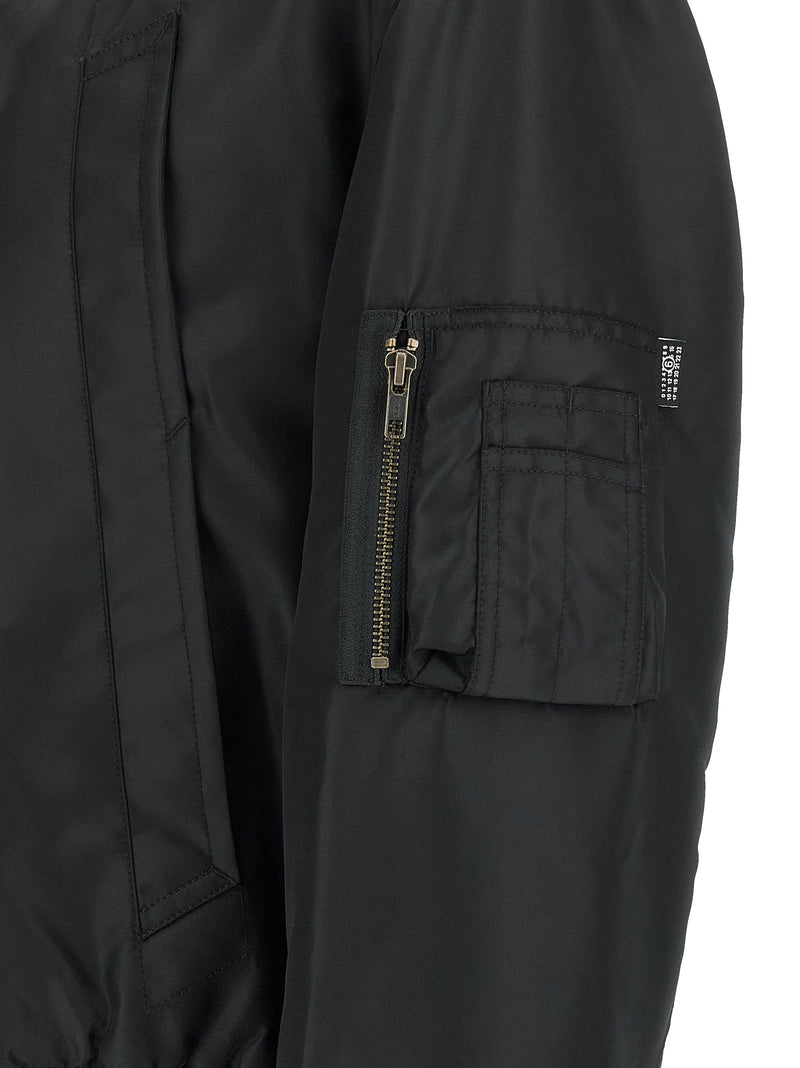 Mm6 Maison Margiela White Stitch Line Bomber Jacket | Urbalenti | Urbale... | Urbalenti™ NYC