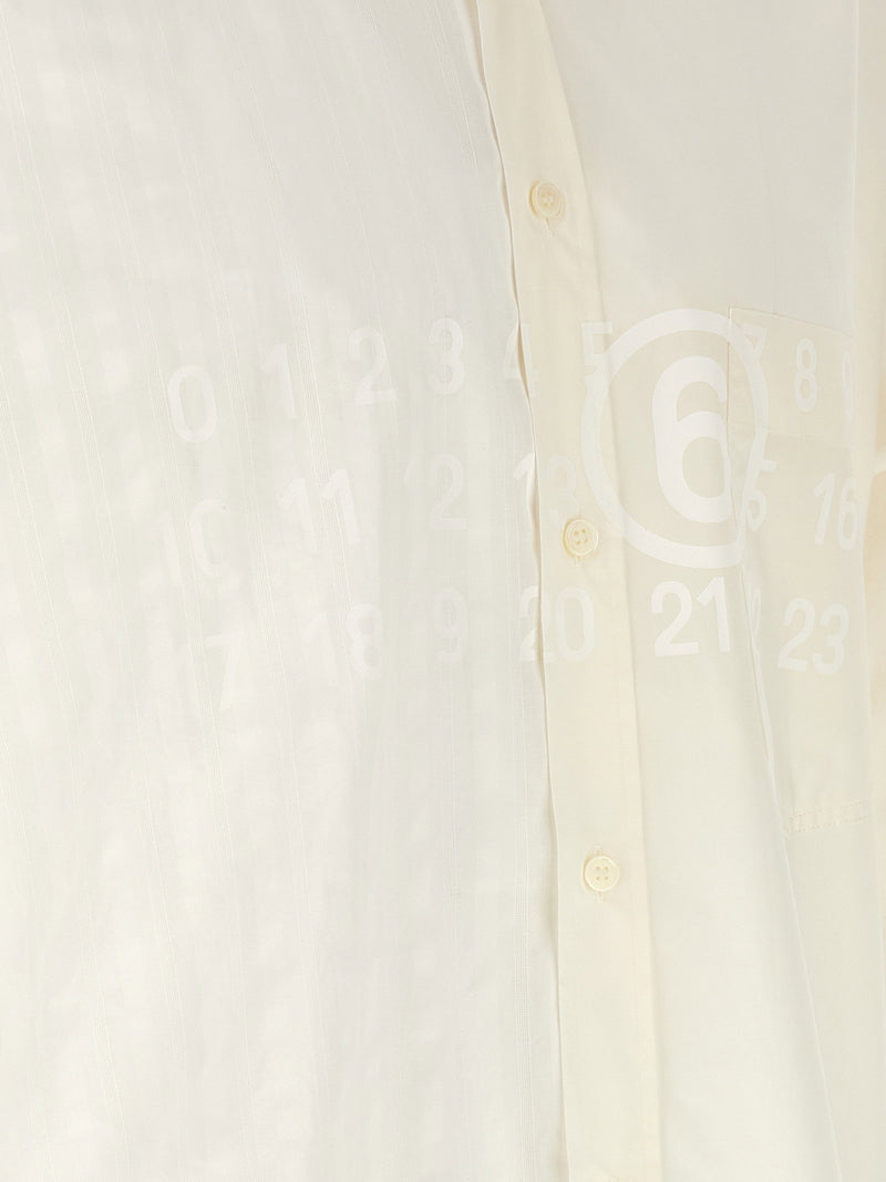 Mm6 Maison Margiela Mm6 Maison Margiela Bi-material Shirt
