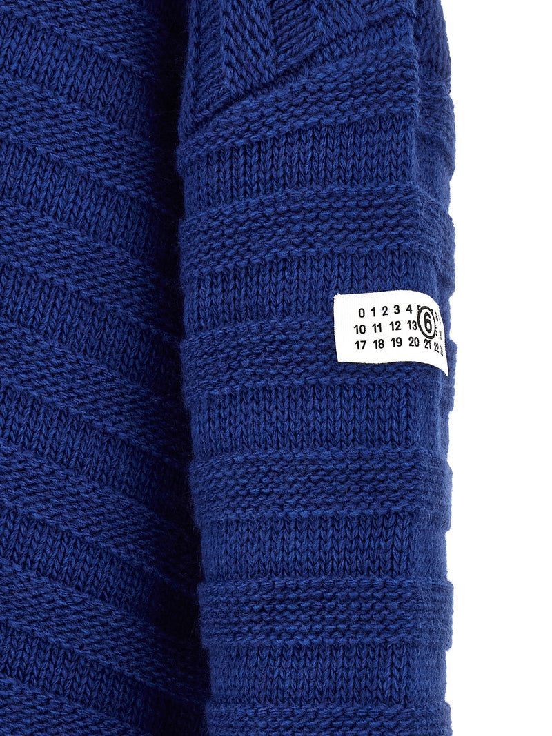 Mm6 Maison Margiela Mm6 Maison Margiela Distressed Wool Cardigan