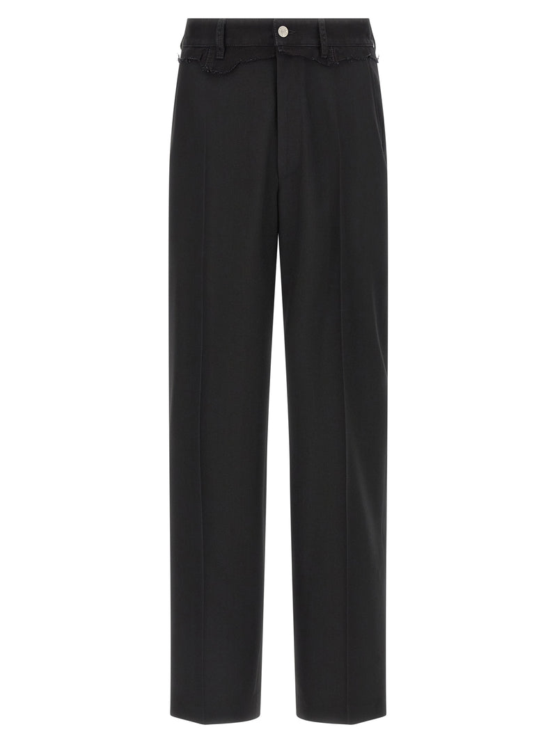 Pantalones MM6 Maison Margiela con inserto de denim