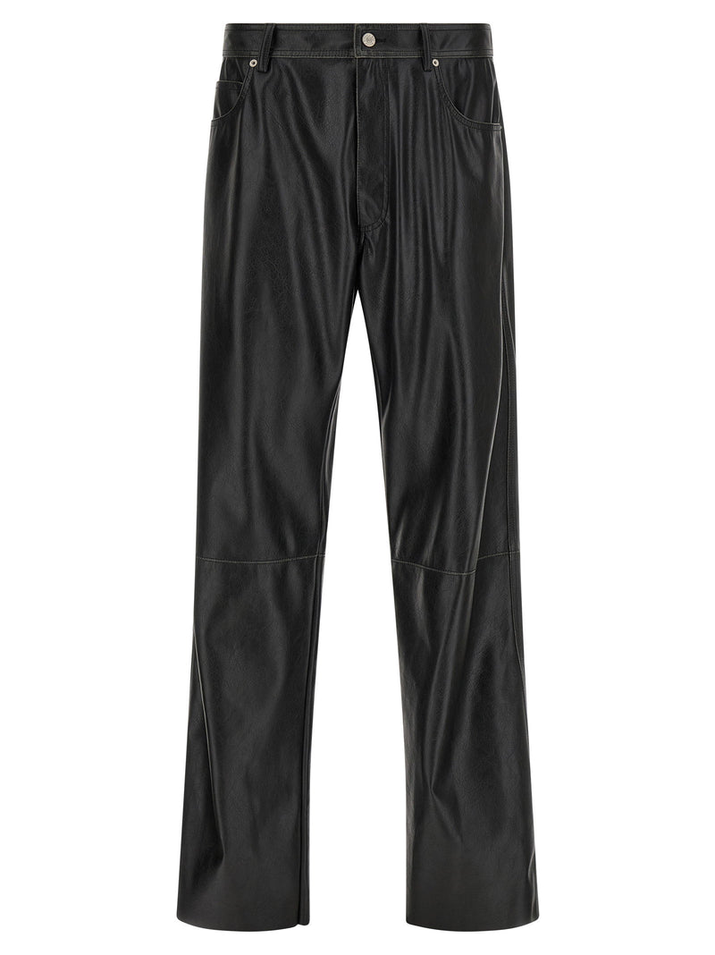 Mm6 Maison Margiela Mm6 Maison Margiela Leather-effect Pants