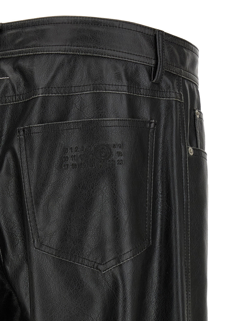 Mm6 Maison Margiela Mm6 Maison Margiela Leather-effect Pants