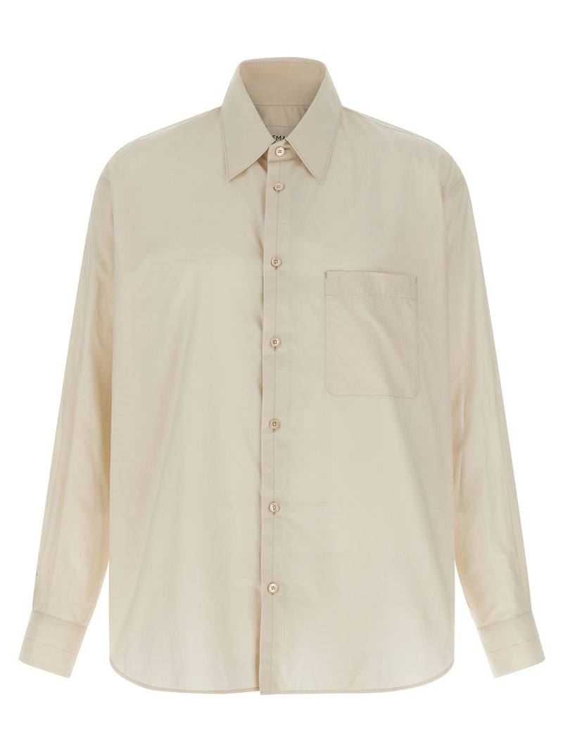 Lemaire Cotton Silk Shirt - Cotton Pocket - Style 0WH048 | Urbalenti™ NYC