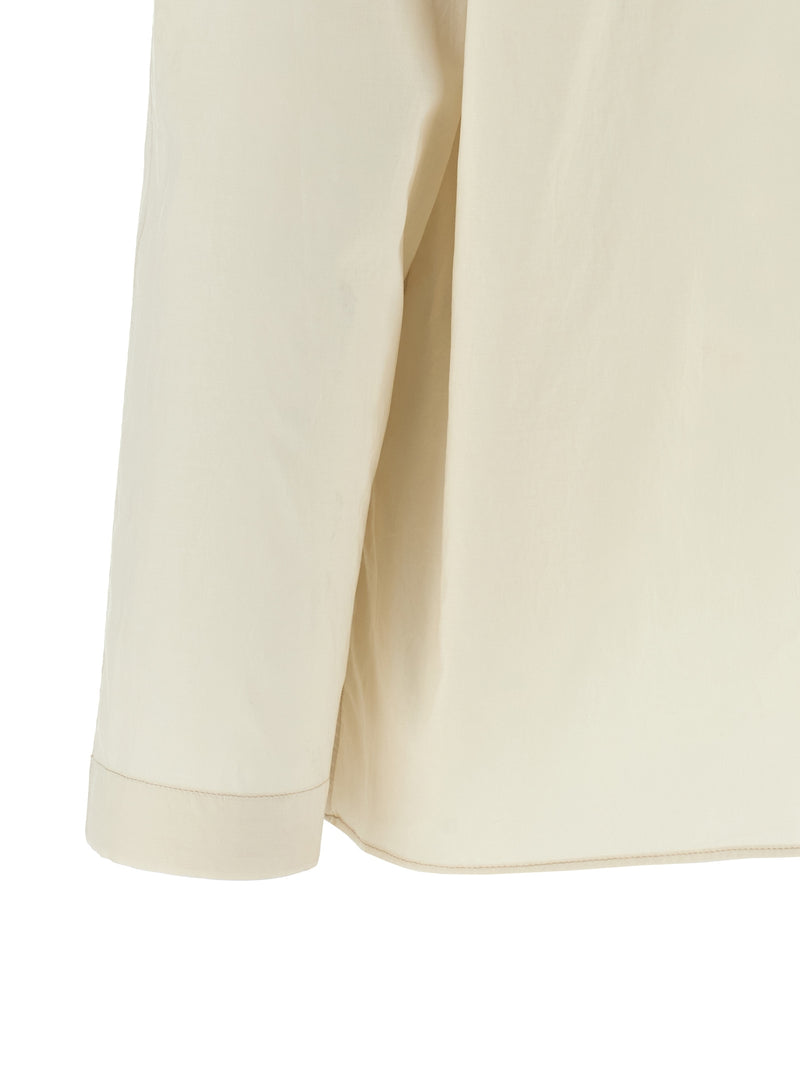 Lemaire Ascot Collar Shirt - Cotton - Style F1500WH048 | Urbalenti | Urb... | Urbalenti™ NYC