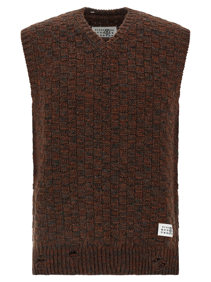 Mm6 Maison Margiela Knitted Vest | Urbalenti™ NYC