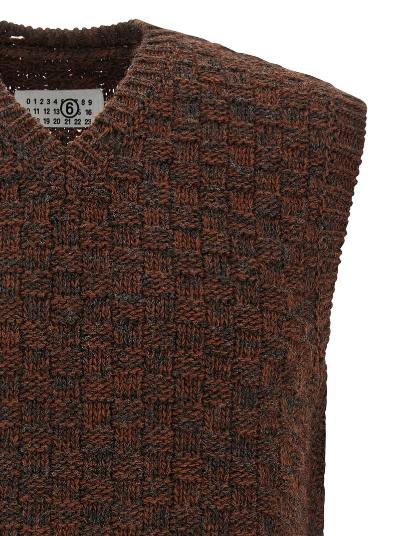 Mm6 Maison Margiela Knitted Vest | Urbalenti™ NYC