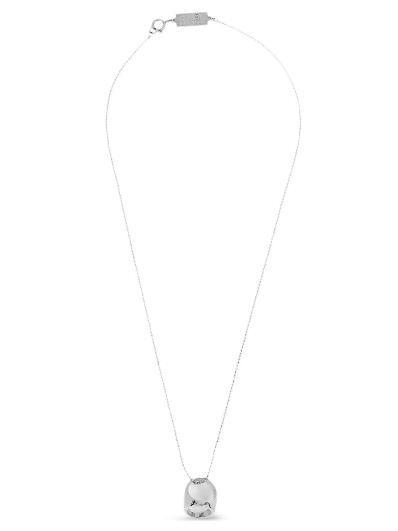 Mm6 Maison Margiela Anello Chevalière Necklace | Urbalenti™ NYC
