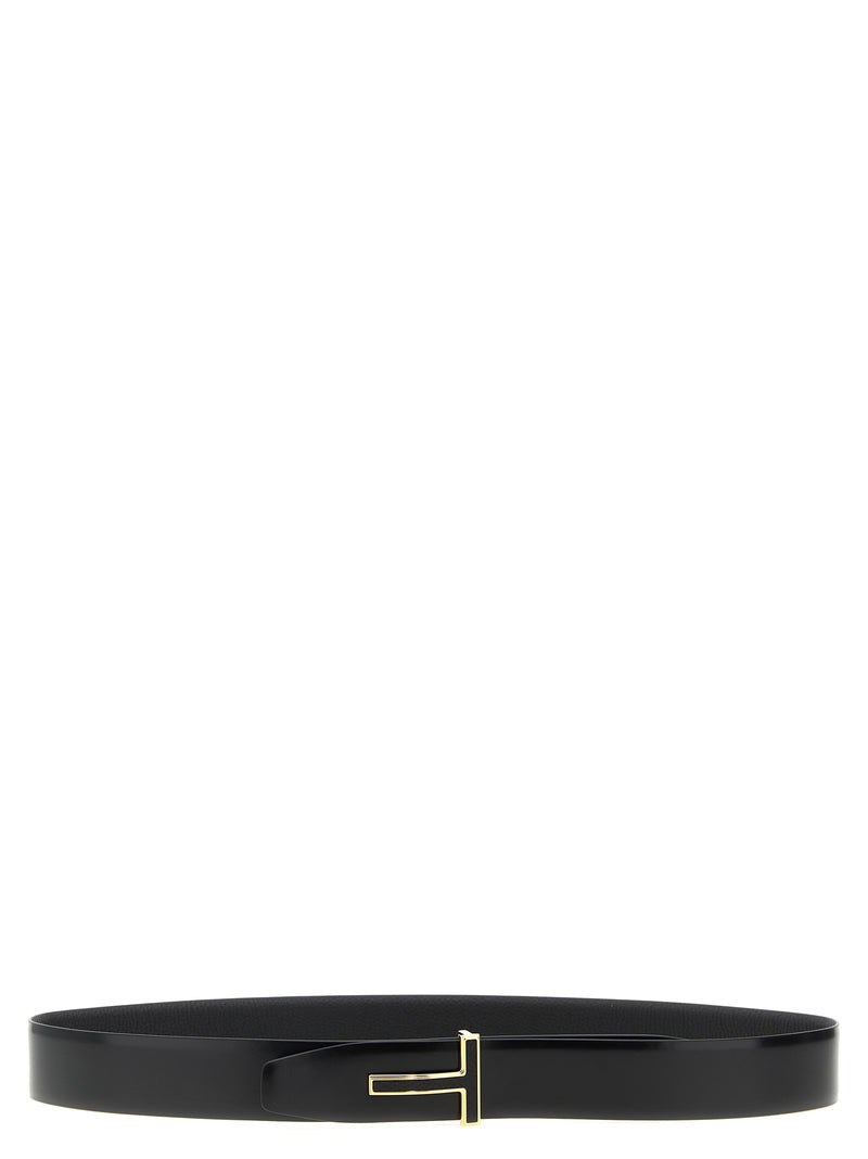 Tom Ford Tom Ford Logo Buckle Reversible Belt