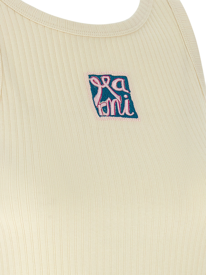 Marni Marni Logo Patch Tank Top