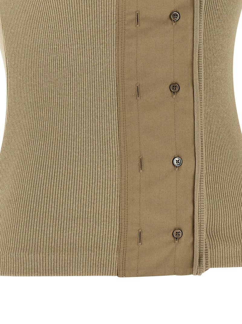 Lemaire Asymmetrical Fitted Top | Urbalenti™ NYC