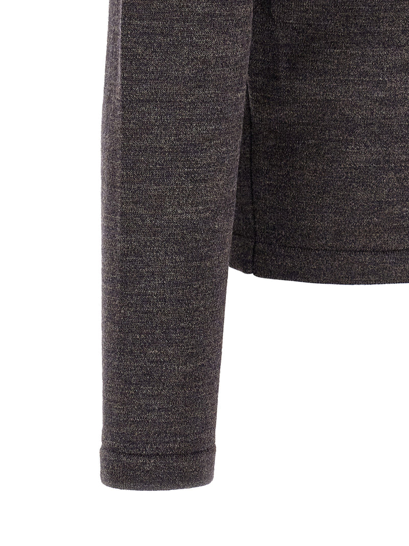Lemaire Lemaire Mouliné Wool Polo Shirt