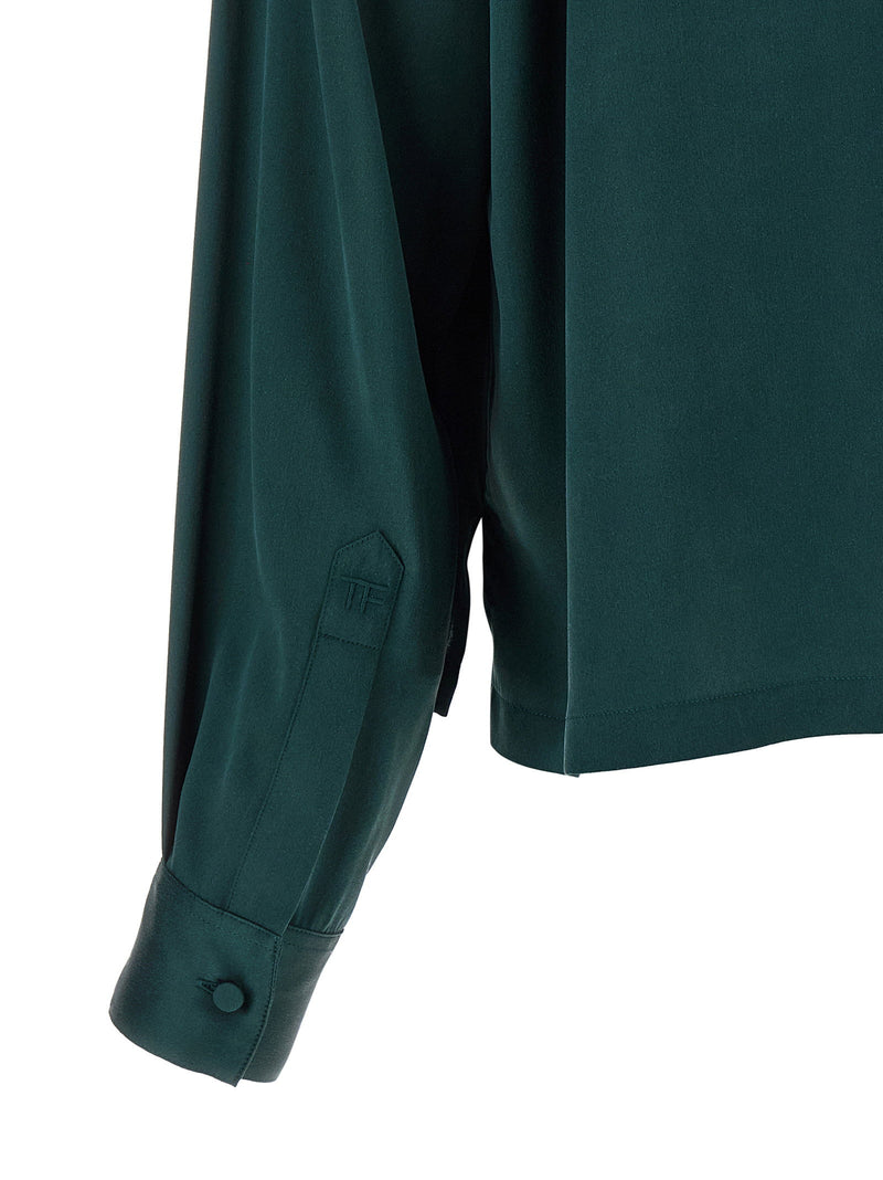 Tom Ford Tom Ford Satin Silk Polo Shirt