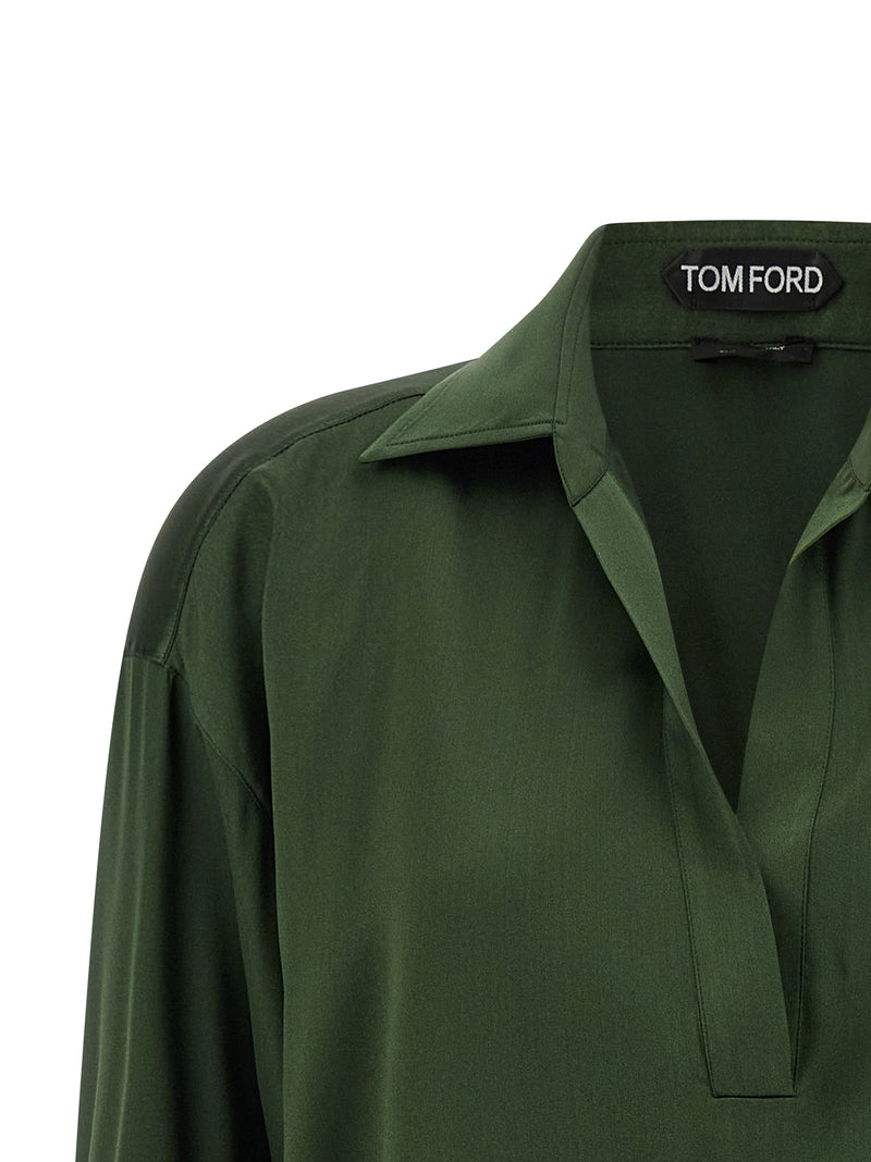 Tom Ford Silk Polo Shirt - Style 4FAX881GCA | Urbalenti™ NYC