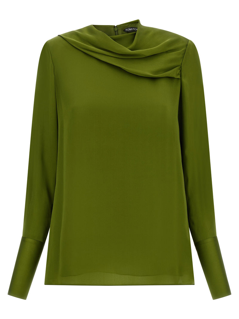 Tom Ford Tom Ford Draped Neck Blouse