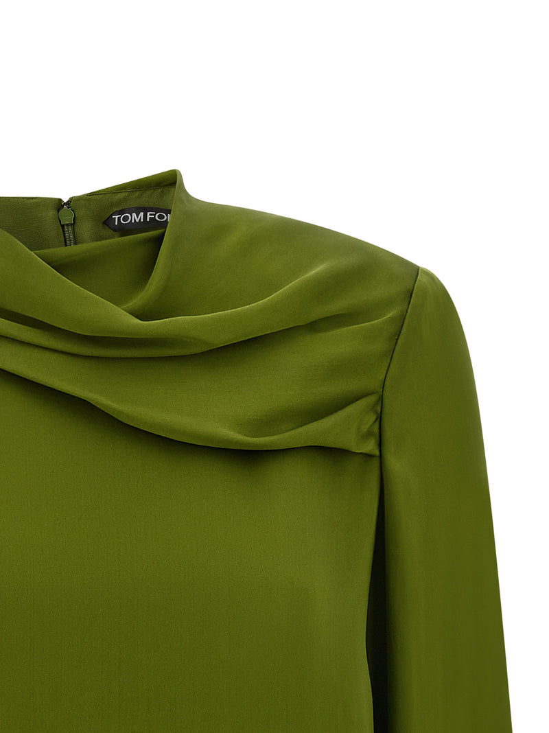 Tom Ford Tom Ford Draped Neck Blouse