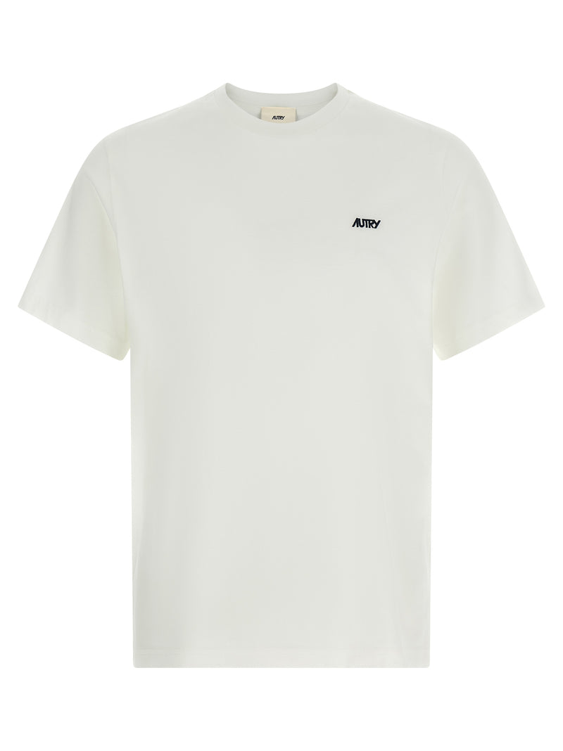 Autry Logo Embroidery T-Shirt - Cotton Logo Embroidery - Style PM007W | Urbalenti™ NYC