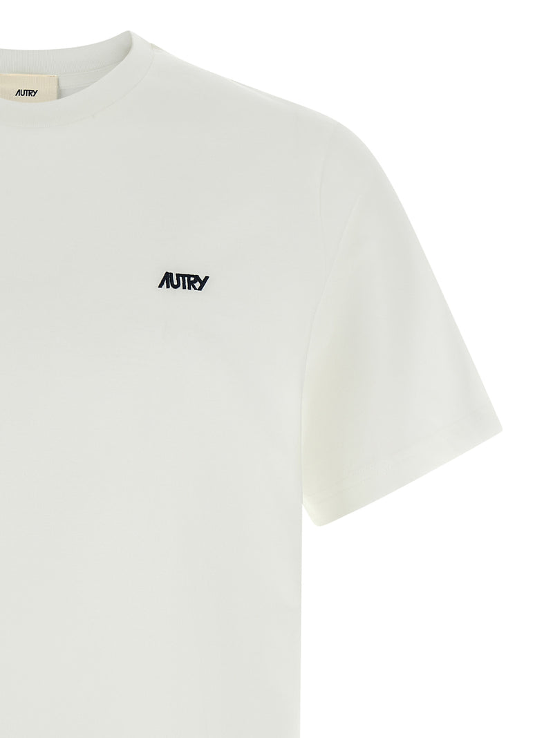 Autry Logo Embroidery T-Shirt - Cotton Logo Embroidery - Style PM007W | Urbalenti™ NYC