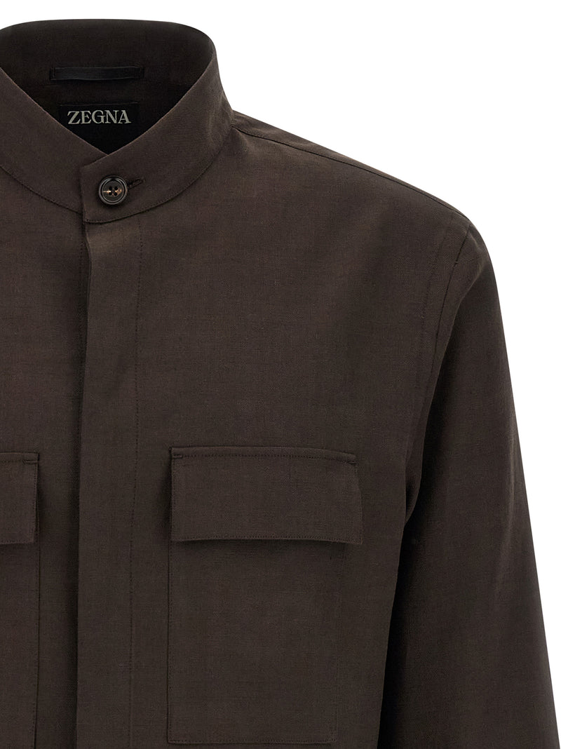 Zegna Zegna Oasi Lino Overshirt