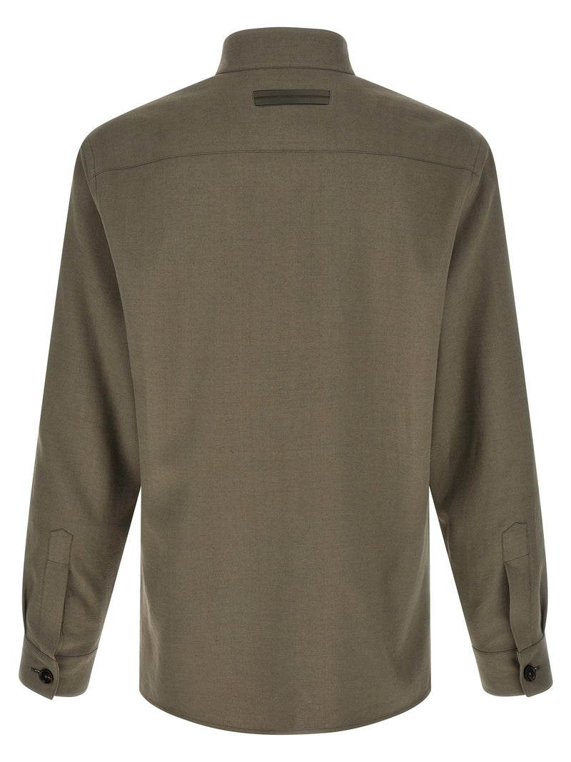 Zegna Oasi Lino Overshirt | Urbalenti™ NYC