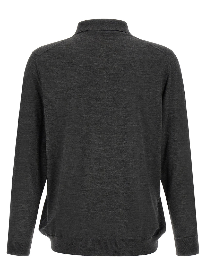 Kiton Kiton Wool Polo Shirt 14 Microns