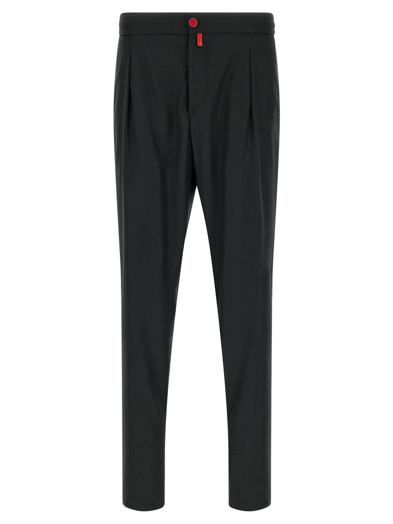 Kiton Red Button Pants