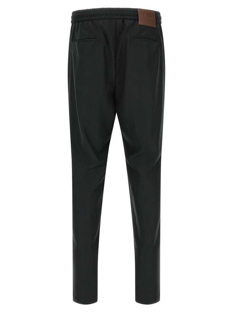 Kiton Red Button Pants