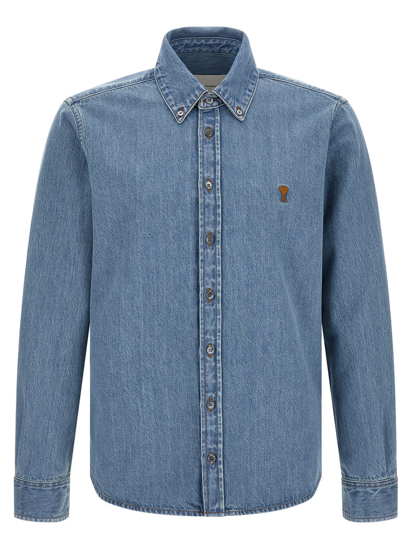 Ami Paris Ami Paris Ami De Coeur Denim Shirt