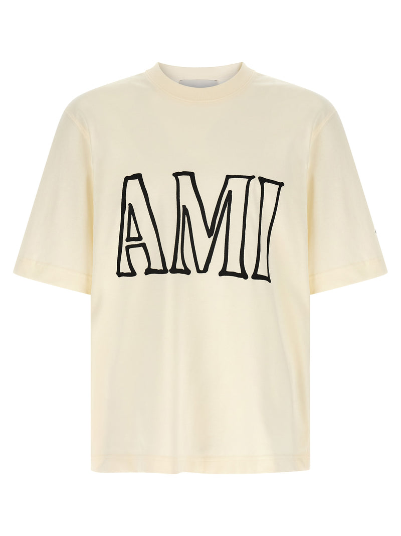 Ami Paris Logo Print T-shirt | Urbalenti™ NYC