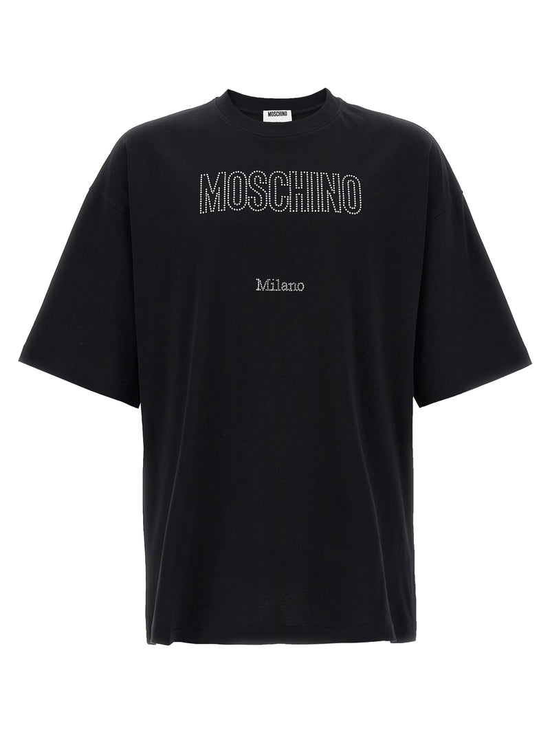 Moschino Moschino Rhinestone Logo T-shirt