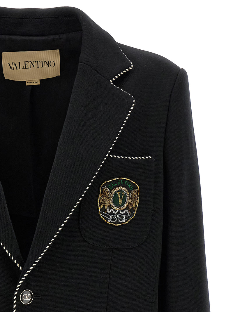 Valentino Garavani Valentino Garavini Single-breasted Blazer | Urbalenti... | Urbalenti™ NYC