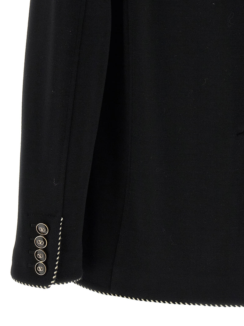 Valentino Garavani Valentino Garavini Single-breasted Blazer | Urbalenti... | Urbalenti™ NYC