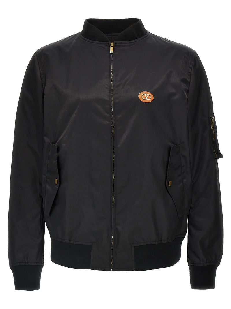 Valentino Garavani Logo Bomber Jacket | Urbalenti™ NYC