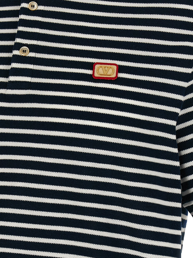 Valentino Garavani Valentino Polo Shirt - Cotton Striped | Urbalenti™ NYC