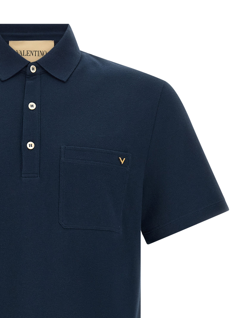 Valentino Garavani Vgold Polo Shirt | Urbalenti™ NYC