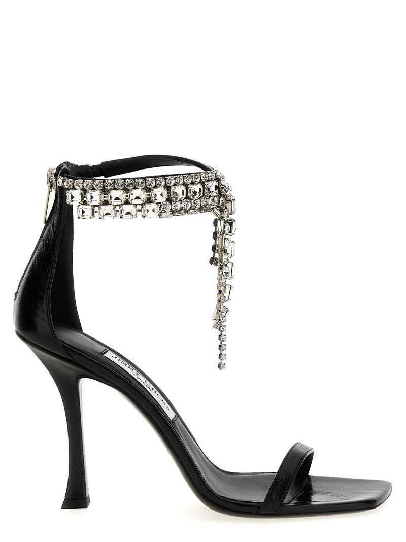 Jimmy Choo Verity Sandals - Black Leather | Urbalenti™ NYC