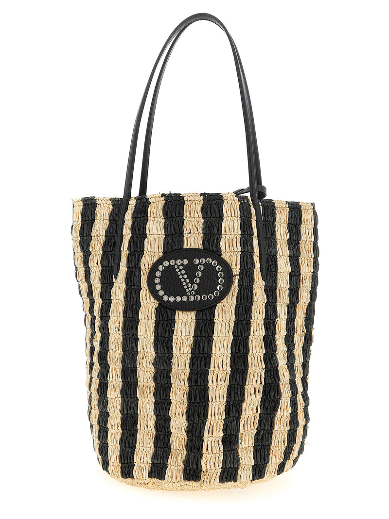 Valentino Garavani Shopping Valentino Garavani Raffia - Leather - Style... | Urbalenti™ NYC