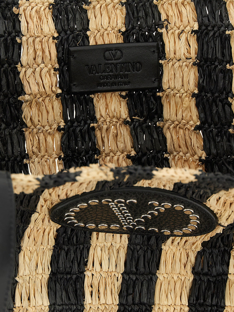 Valentino Garavani Shopping Valentino Garavani Raffia - Leather - Style... | Urbalenti™ NYC