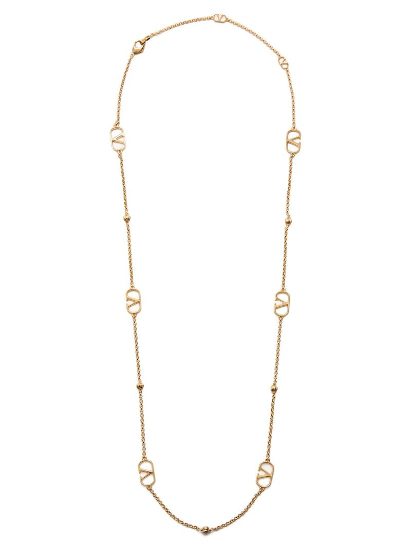 Valentino Garavani Vlogo Signature Necklace - Gold | Urbalenti™ NYC