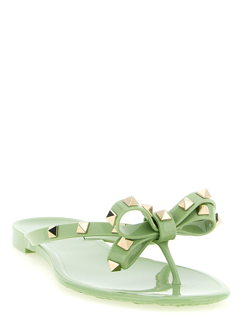 Valentino Garavani Pm Thong Rockstud Sandals | Urbalenti™ NYC