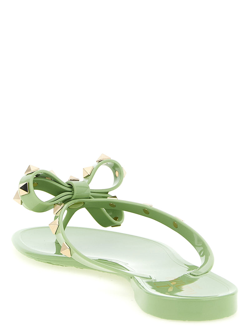 Valentino Garavani Pm Thong Rockstud Sandals | Urbalenti™ NYC