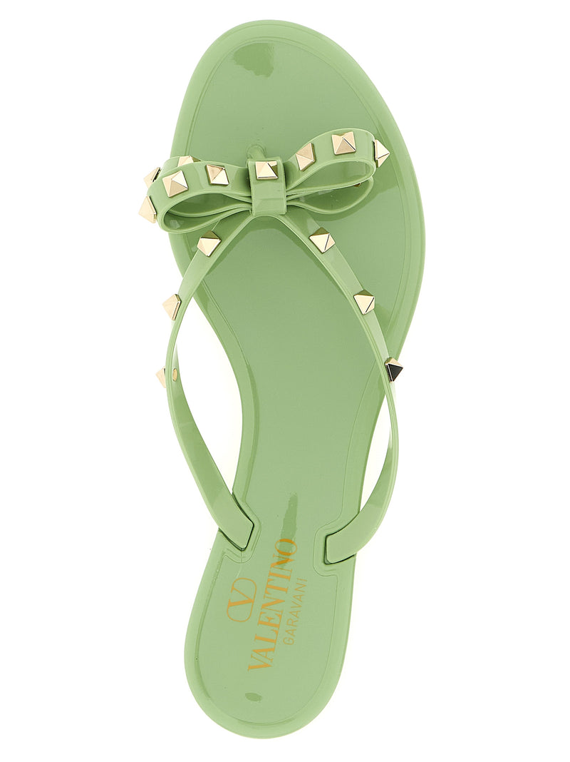 Valentino Garavani Pm Thong Rockstud Sandals | Urbalenti™ NYC
