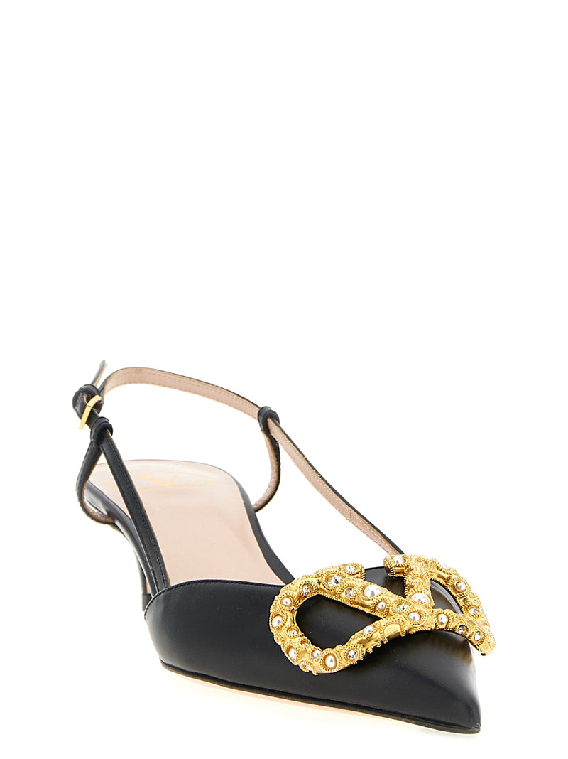 Valentino Garavani Slingback Valentino Garavani Vlogo Signature