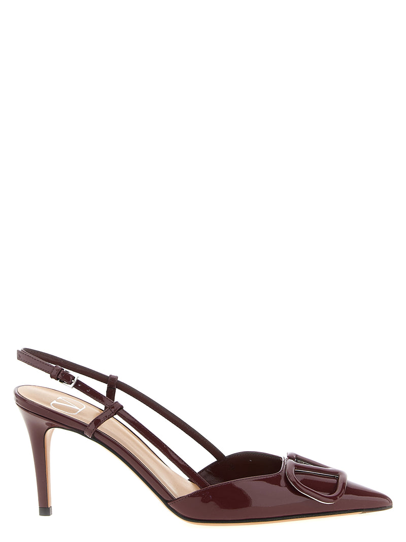 Valentino Garavani Slingback Valentino Garavani Vlogo Signature - Patent Leather Pointed Toe | Urbalenti™ NYC