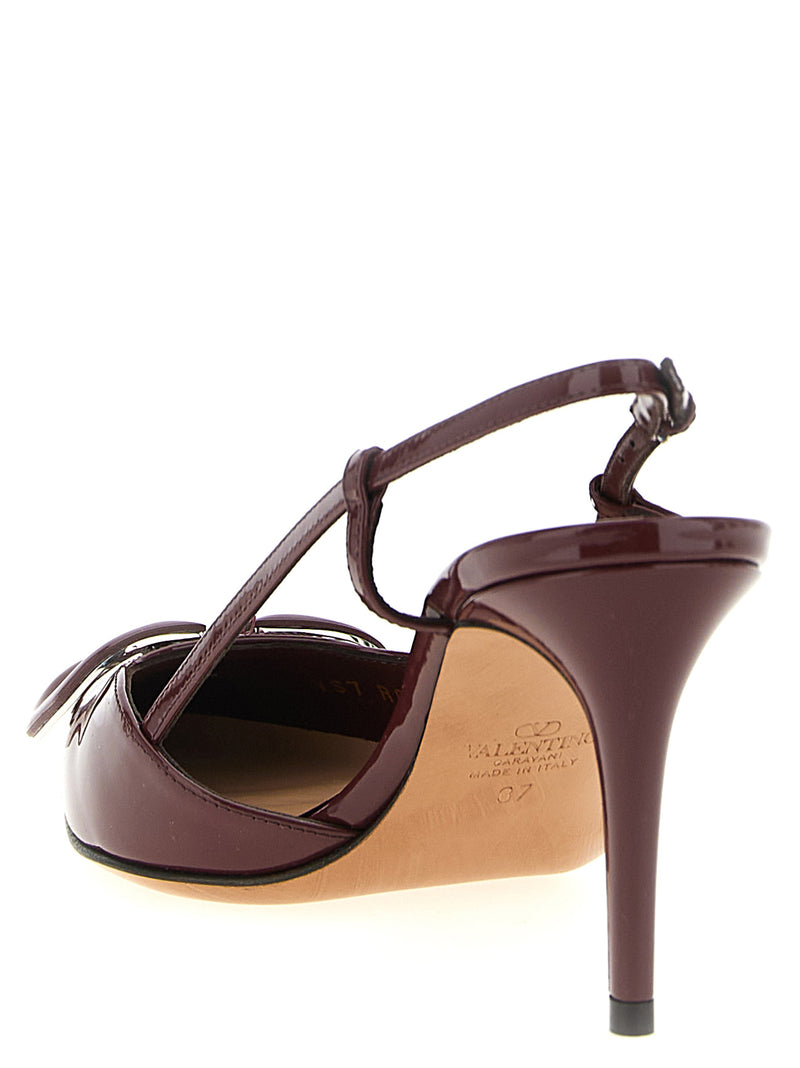 Valentino Garavani Slingback Valentino Garavani Vlogo Signature - Patent Leather Pointed Toe | Urbalenti™ NYC