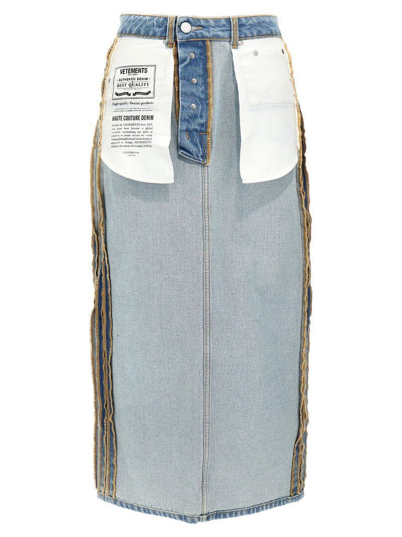 Vetements Vetements Inside-out Skirt