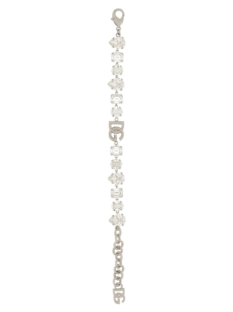 Dolce & Gabbana Dolce & Gabbana Bracelet With Rhinestones And Logo
