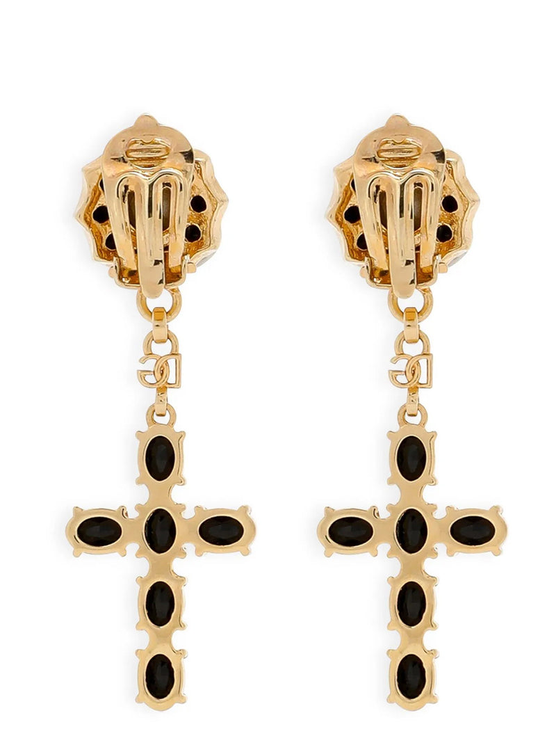Dolce & Gabbana Dolce & Gabbana Cross Pendant Earrings