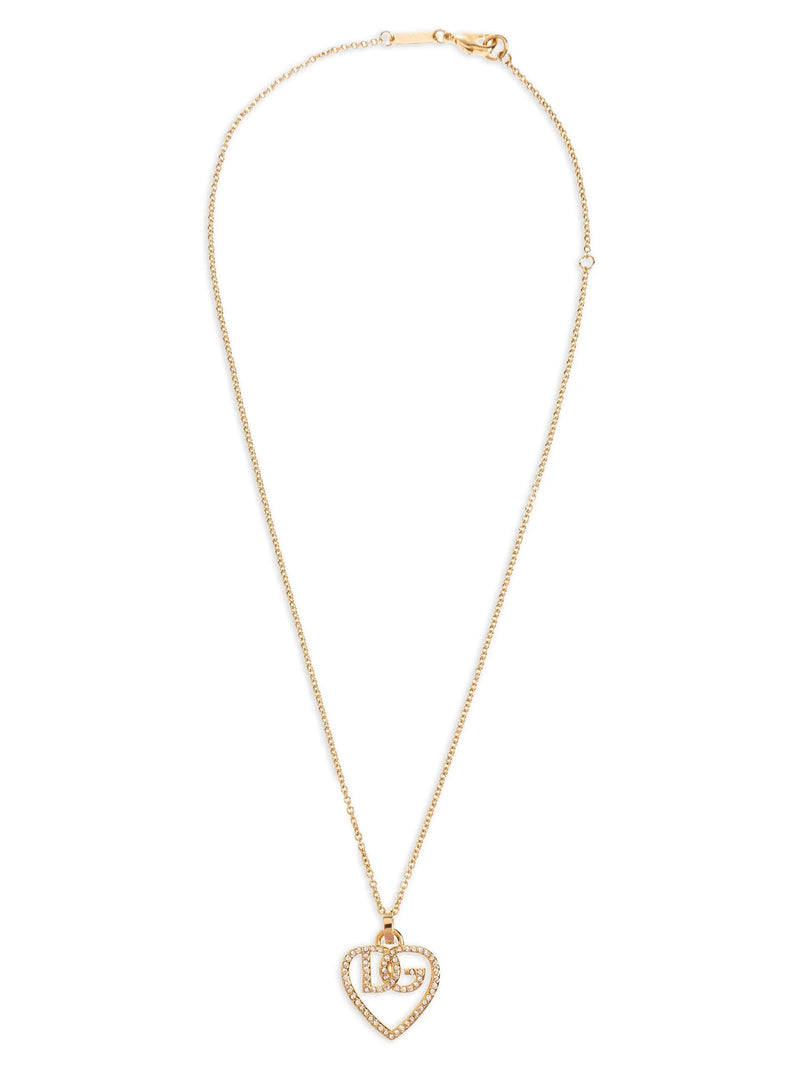Dolce & Gabbana Dolce & Gabbana Strass Logo Necklace
